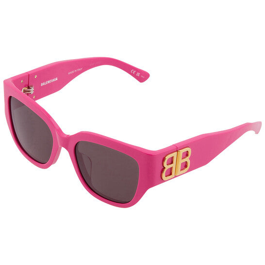 Balenciaga Grey Square Ladies Sunglasses