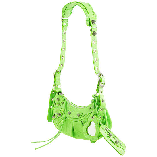 Balenciaga Le Cagole XS Shoulder Bag In Acid Green