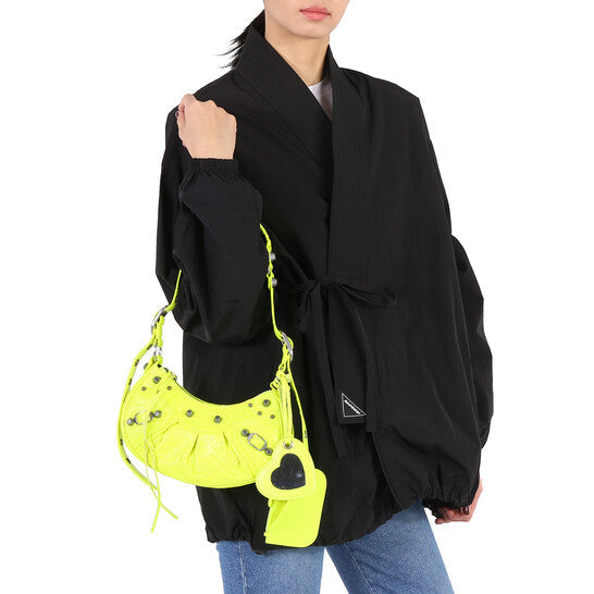 Balenciaga Le Cagole XS Shoulder Bag In Neon Yellow