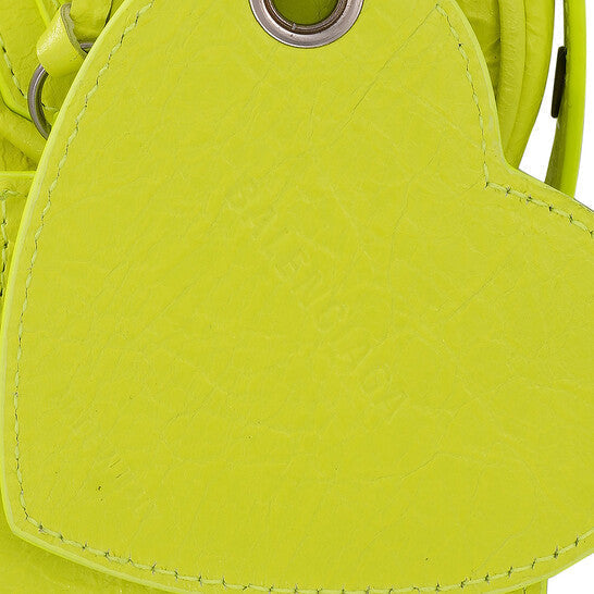 Balenciaga Le Cagole XS Shoulder Bag In Neon Yellow