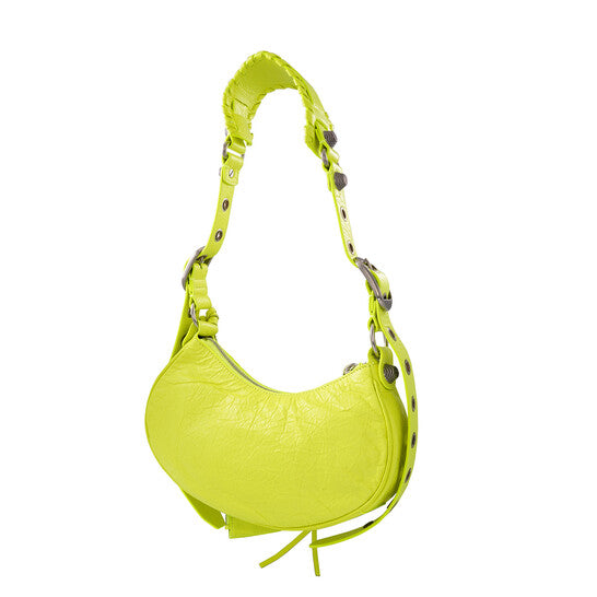 Balenciaga Le Cagole XS Shoulder Bag In Neon Yellow