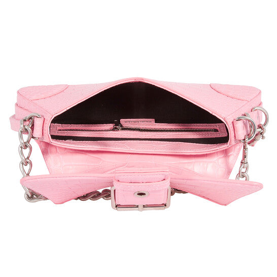 Balenciaga Lindsay Bag With Shoulder Strap In Soft Matt Calfskin Pink