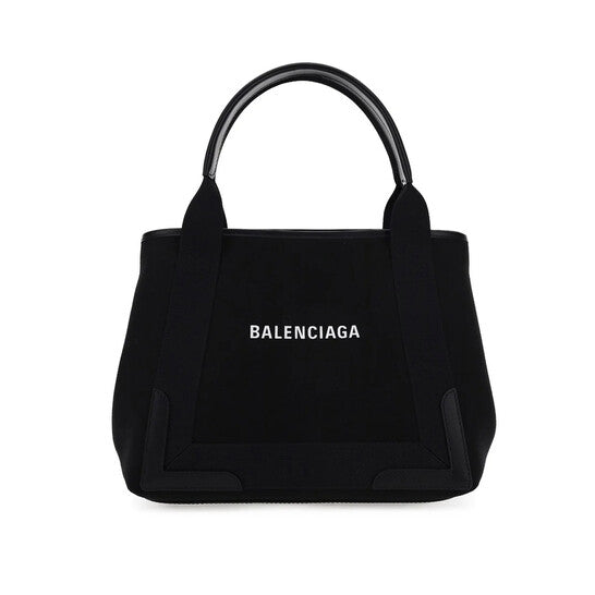 Balenciaga Small Cabas Logo Print Tote Bag