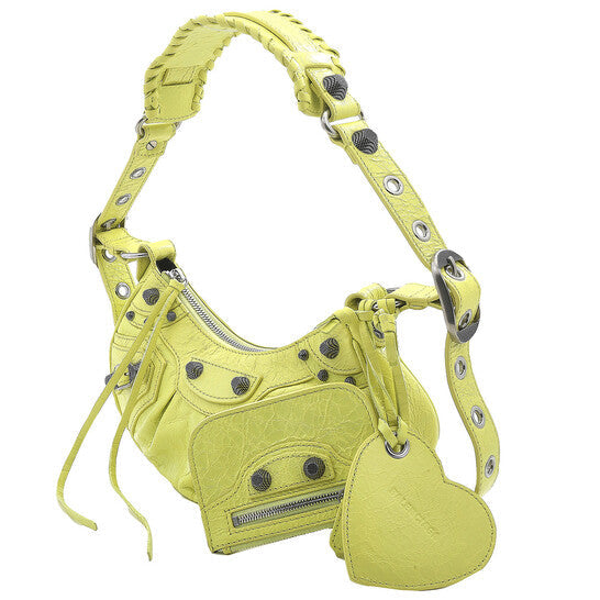 Balenciaga Yellow Le Cagole XS Shoulder Bag