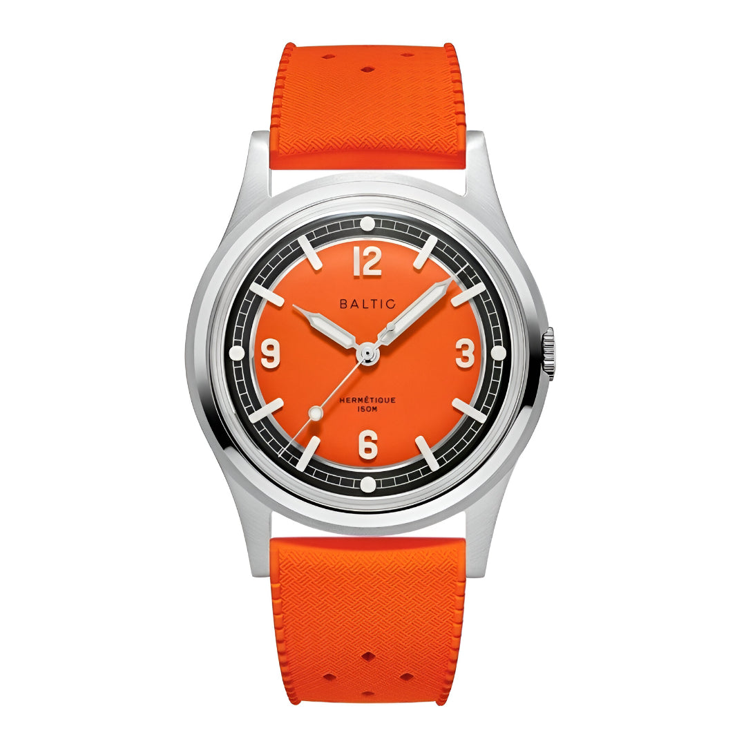 Baltic  Hermetique Automatic Orange Dial Unisex Watch