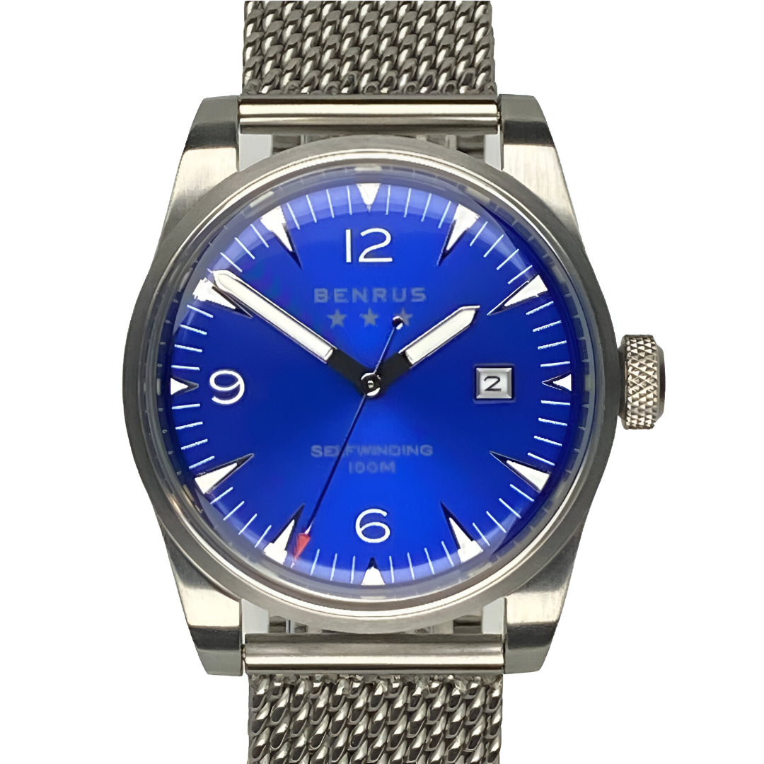 Benrus  Classic Automatic Blue Dial Men's Watch