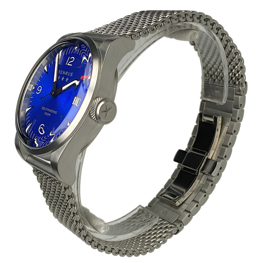 Benrus  Classic Automatic Blue Dial Men's Watch