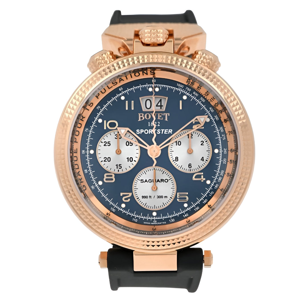 Bovet  Sportster Chronograph Automatic Blue Dial Men's Watch