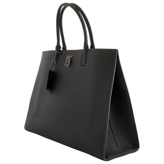 Burberry Black Grainy Leather Medium Frances Bag