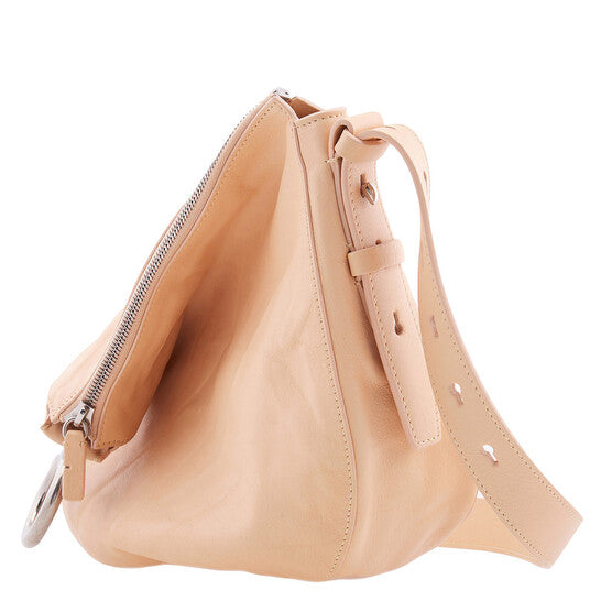 Burberry Crinkled Leather Small Knight Bag