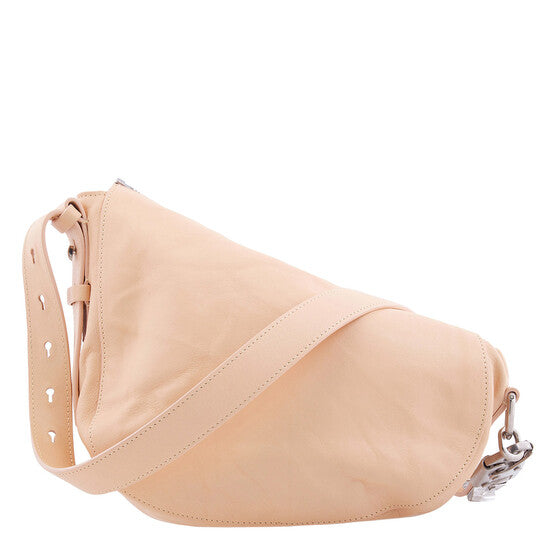 Burberry Crinkled Leather Small Knight Bag