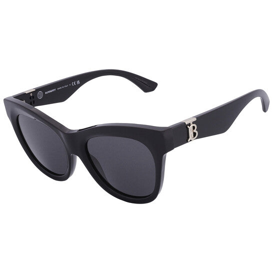 Burberry  Dark Grey Butterfly Ladies Sunglasses