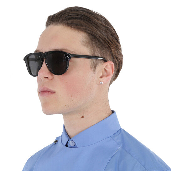 Burberry Dark Grey Pilot Men's Sunglasses