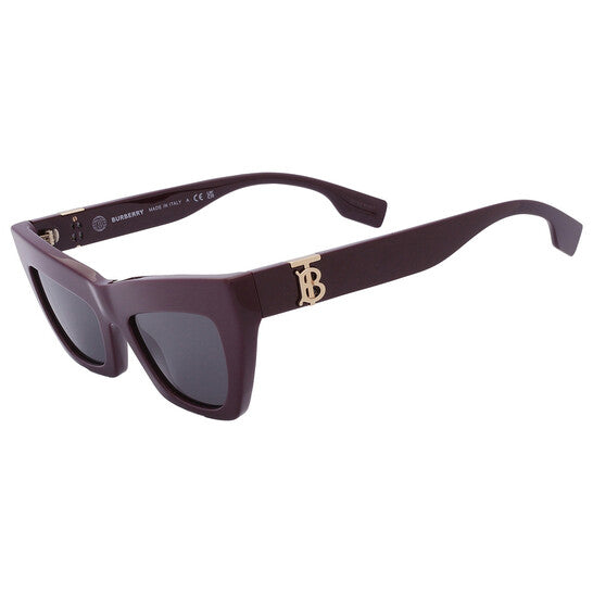 Burberry Dark Grigio Cat Eye Ladies Sunglasses