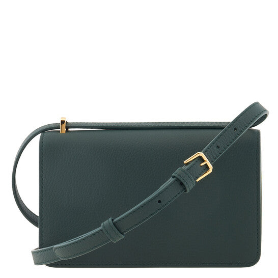 Burberry Ladies Vine Grainy Leather Mini TB Bag