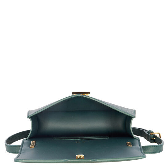 Burberry Ladies Vine Grainy Leather Mini TB Bag