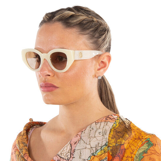 Burberry Meadow Light Brown Cat Eye Sunglasses