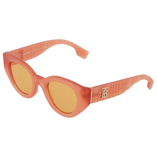 Burberry Meadow Orange Oval Ladies Sunglasses