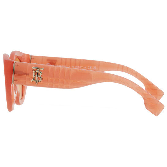 Burberry Meadow Orange Oval Ladies Sunglasses