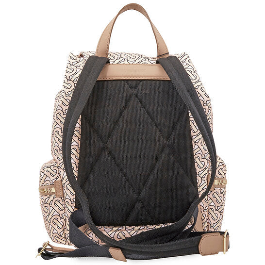 Burberry Medium Rucksack in Monogram Print Nylon- Blush