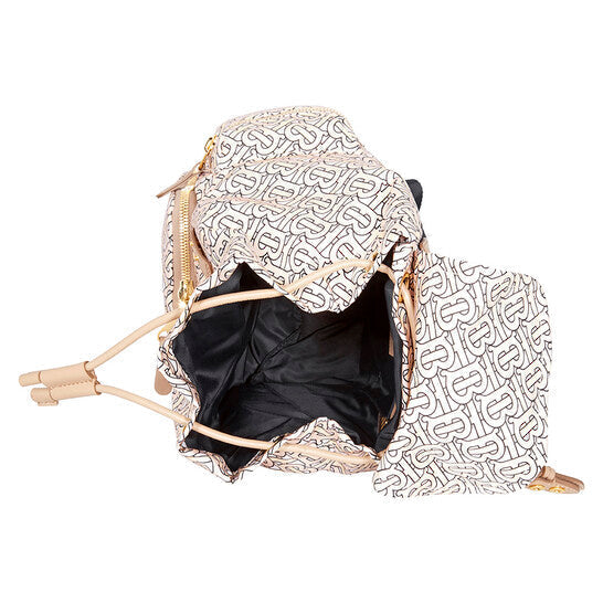 Burberry Medium Rucksack in Monogram Print Nylon- Blush