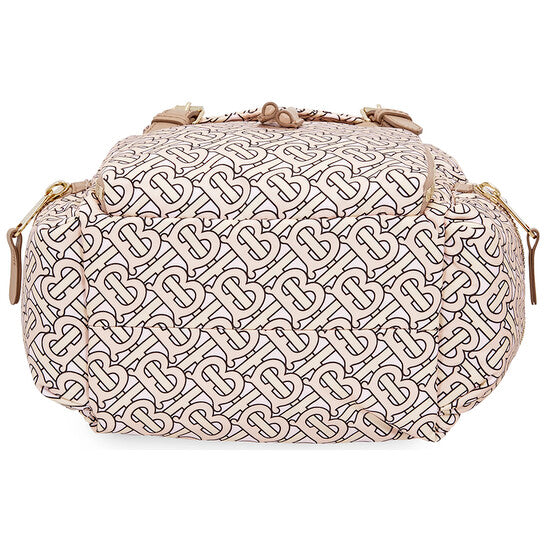 Burberry Medium Rucksack in Monogram Print Nylon- Blush