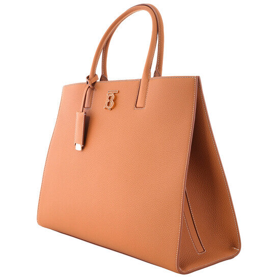 Burberry Warm Russet Brown Grainy Leather Medium Frances Bag