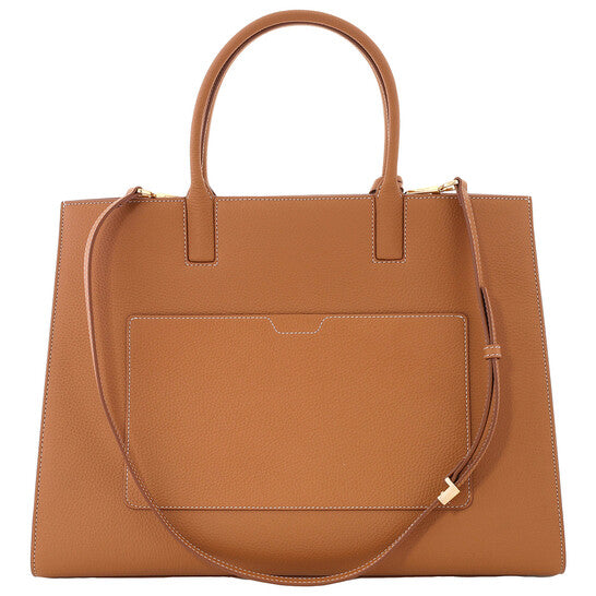 Burberry Warm Russet Brown Grainy Leather Medium Frances Bag