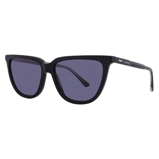 Calvin Klein Blue Grey Cat Eye Ladies Sunglasses
