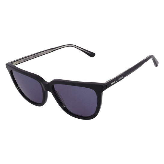Calvin Klein Blue Grey Cat Eye Ladies Sunglasses