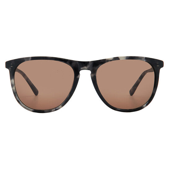 Calvin Klein Brown Oval Unisex Eyeglasses