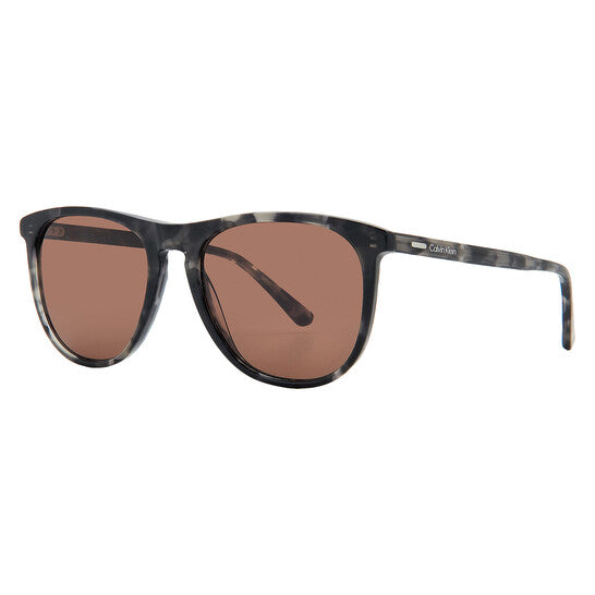 Calvin Klein Brown Oval Unisex Eyeglasses