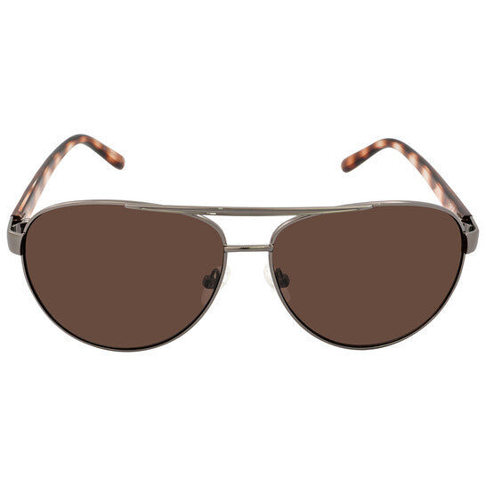 Calvin Klein Brown Pilot Ladies Sunglasses