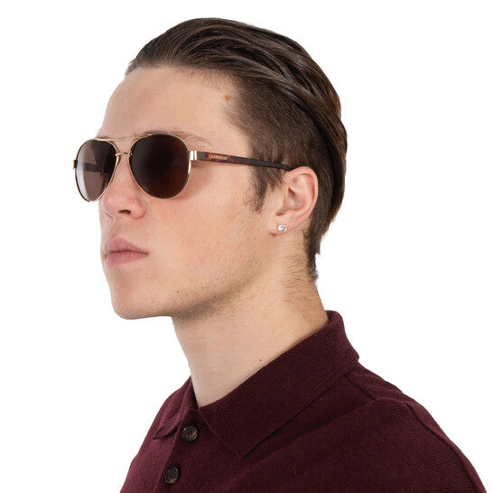 Calvin Klein Brown Pilot Men's Sunglasses