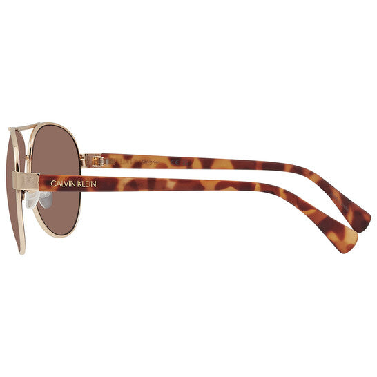 Calvin Klein Brown Pilot Men's Sunglasses