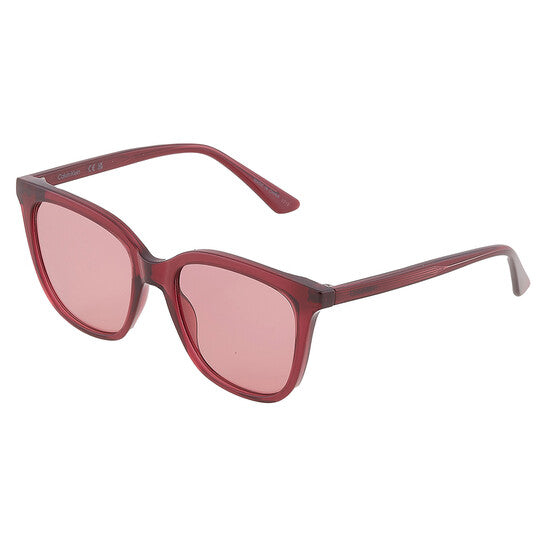 Calvin Klein  Burgundy Butterfly Ladies Sunglasses
