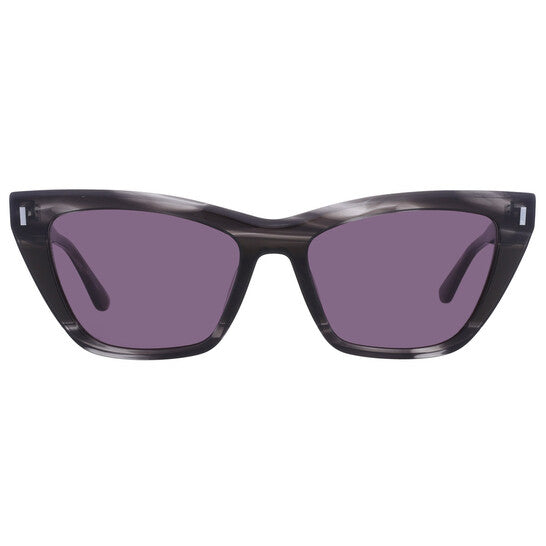 Calvin Klein Dark Grey Cat Eye Ladies Sunglasses
