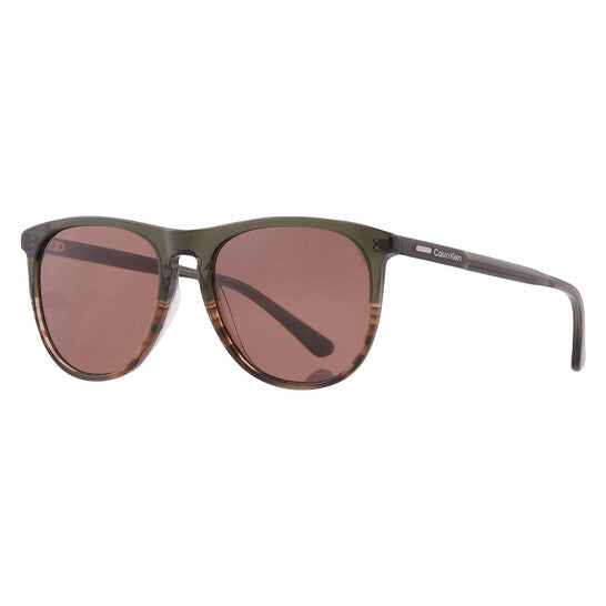 Calvin Klein Green Oval Men's Sunglasses