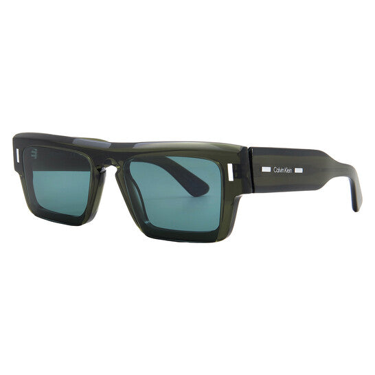 Calvin Klein Green Rectangular Men's Sunglasses