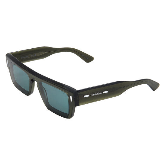Calvin Klein Green Rectangular Men's Sunglasses