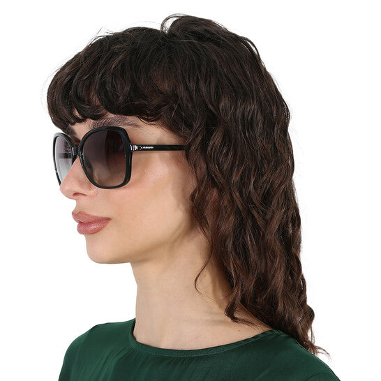 Calvin Klein  Grey Gradient Butterfly Ladies Sunglasses