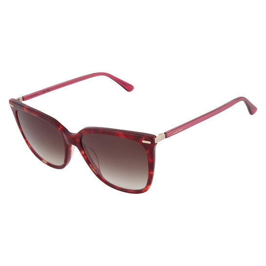 Calvin Klein Grey Gradient Butterfly Ladies Sunglasses