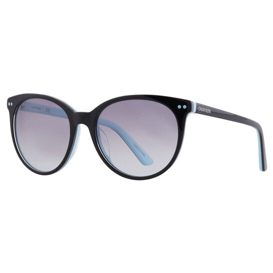 Calvin Klein Grey Gradient Oval Ladies Sunglasses