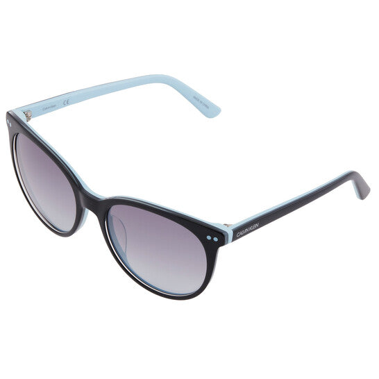 Calvin Klein Grey Gradient Oval Ladies Sunglasses