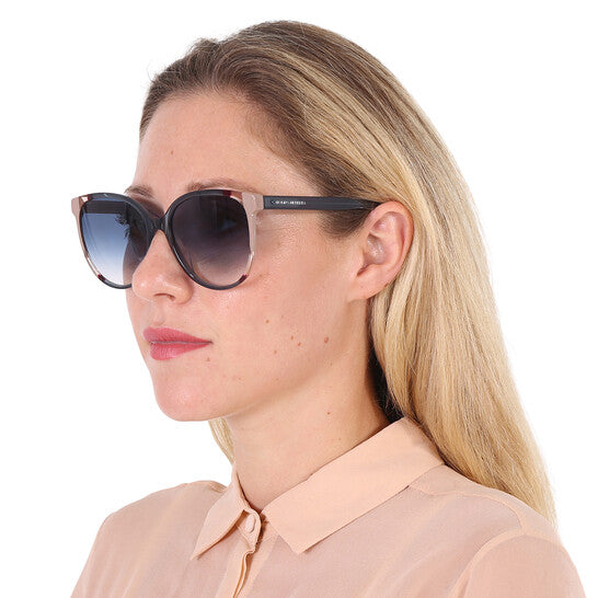 Carolina Herrera Blue Shaded Cat Eye Ladies Sunglasses