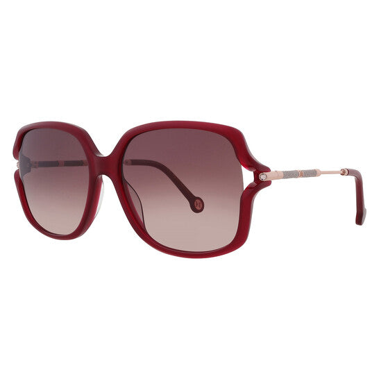 Carolina Herrera Brown Gradient Butterfly Ladies Sunglasses