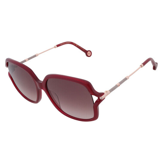 Carolina Herrera Brown Gradient Butterfly Ladies Sunglasses