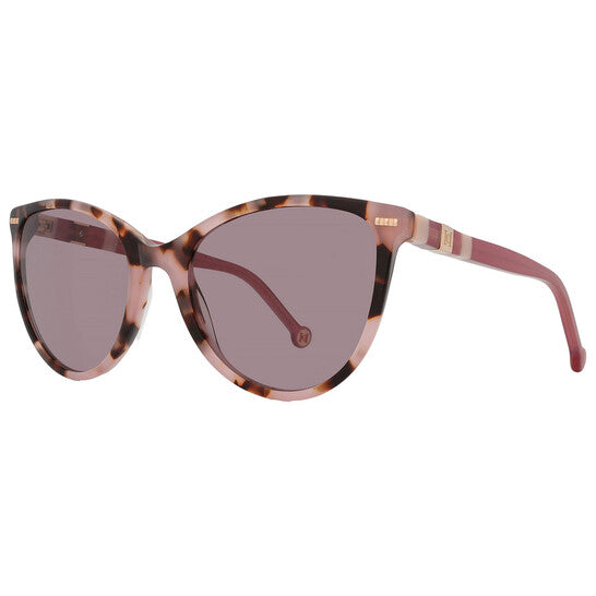 Carolina Herrera Brown Oval Ladies Sunglasses