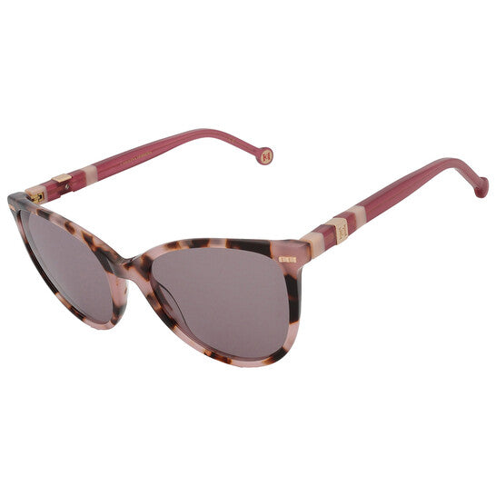 Carolina Herrera Brown Oval Ladies Sunglasses