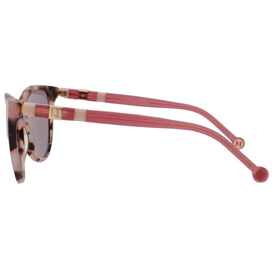 Carolina Herrera Brown Oval Ladies Sunglasses
